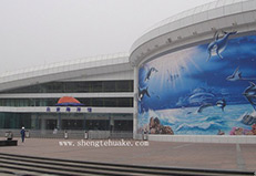 北京海洋館橡膠地板工程實圖